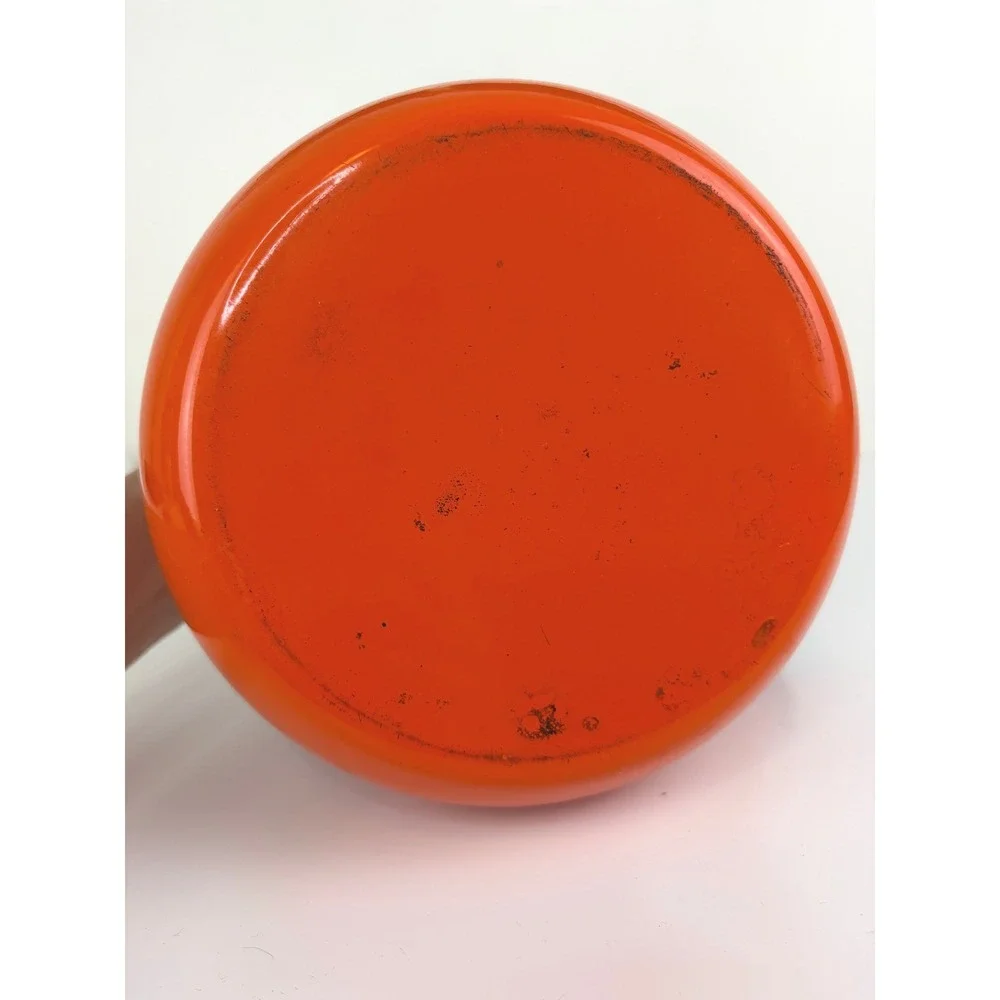 Rachael Ray Orange Enamel Whistling Tea Kettle 1.5 Qt Retro Kitchen